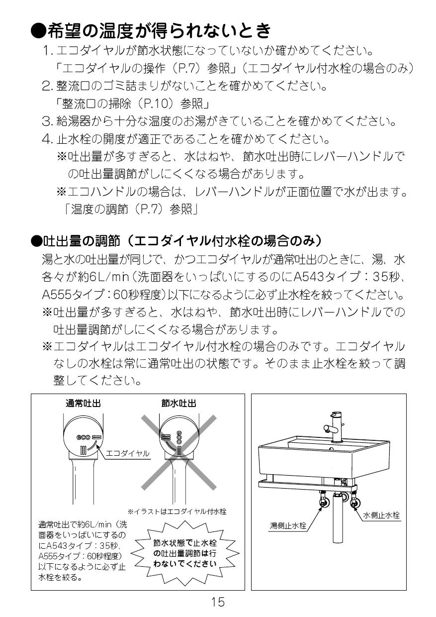 LIXIL(リクシル) YL-A558FYB(C)V取扱説明書 施工説明書 | 通販 プロ