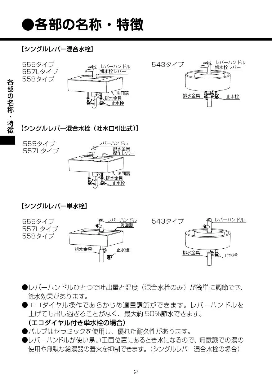 LIXIL(リクシル) YL-A558SYEG(C)取扱説明書 施工説明書 | 通販 プロ