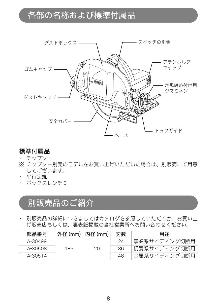 makita(マキタ):185ミリ 防じんマルノコ 5047KB 電動工具 DIY