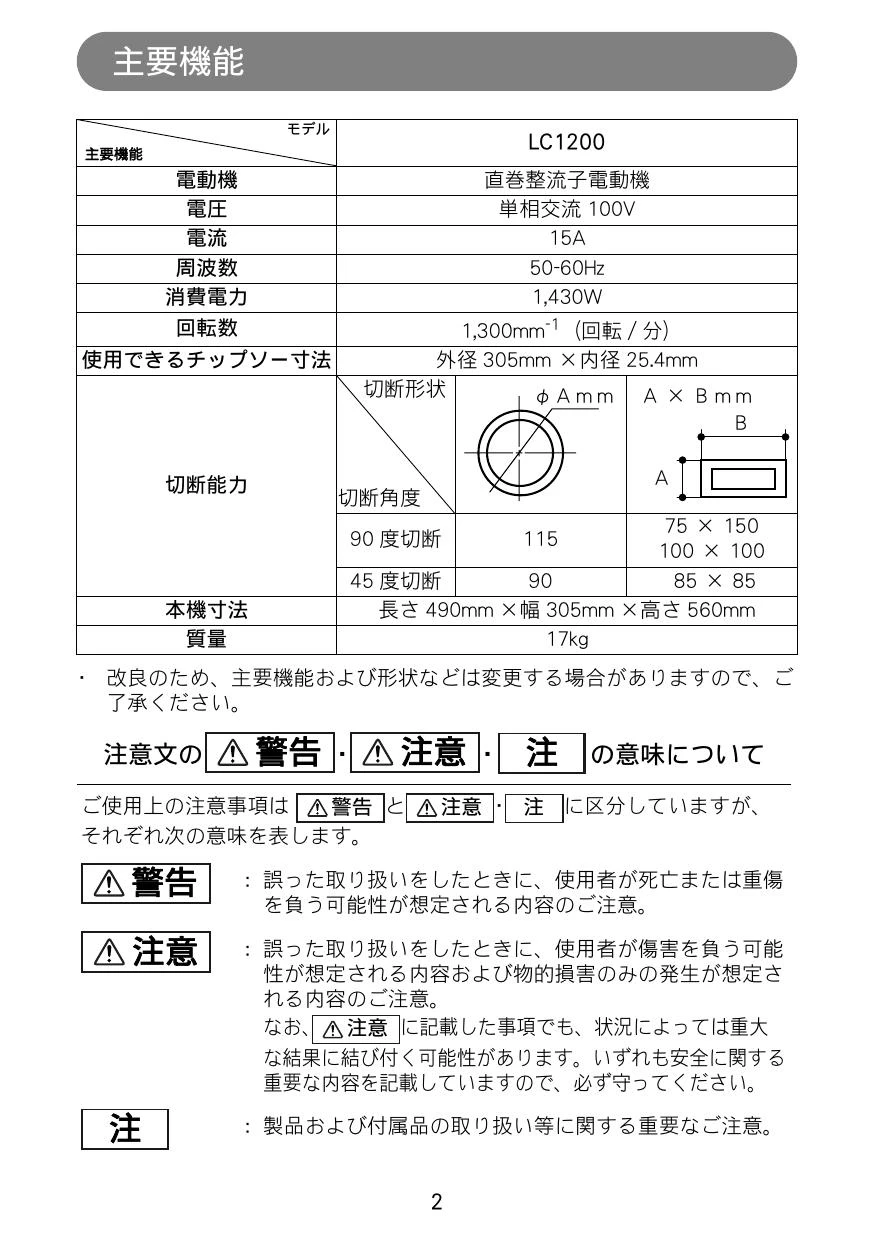 マキタ LC1200取扱説明書 | 通販 プロストア ダイレクト