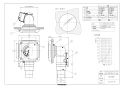 マックス ES-50KLW5-CX-ＦＮ 取扱説明書 商品図面 角型給気グリル エルボ白 商品図面1