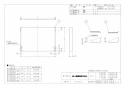 三菱電機 P-3641KP2-BK 施工説明書 納入仕様図 上幕板 浅形レンジフードファン用 納入仕様図1