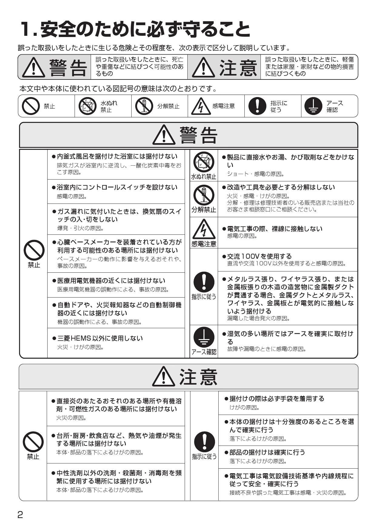 三菱電機 VD-18ZFVC5-HM取扱説明書 施工説明書 納入仕様図 | 通販 プロ