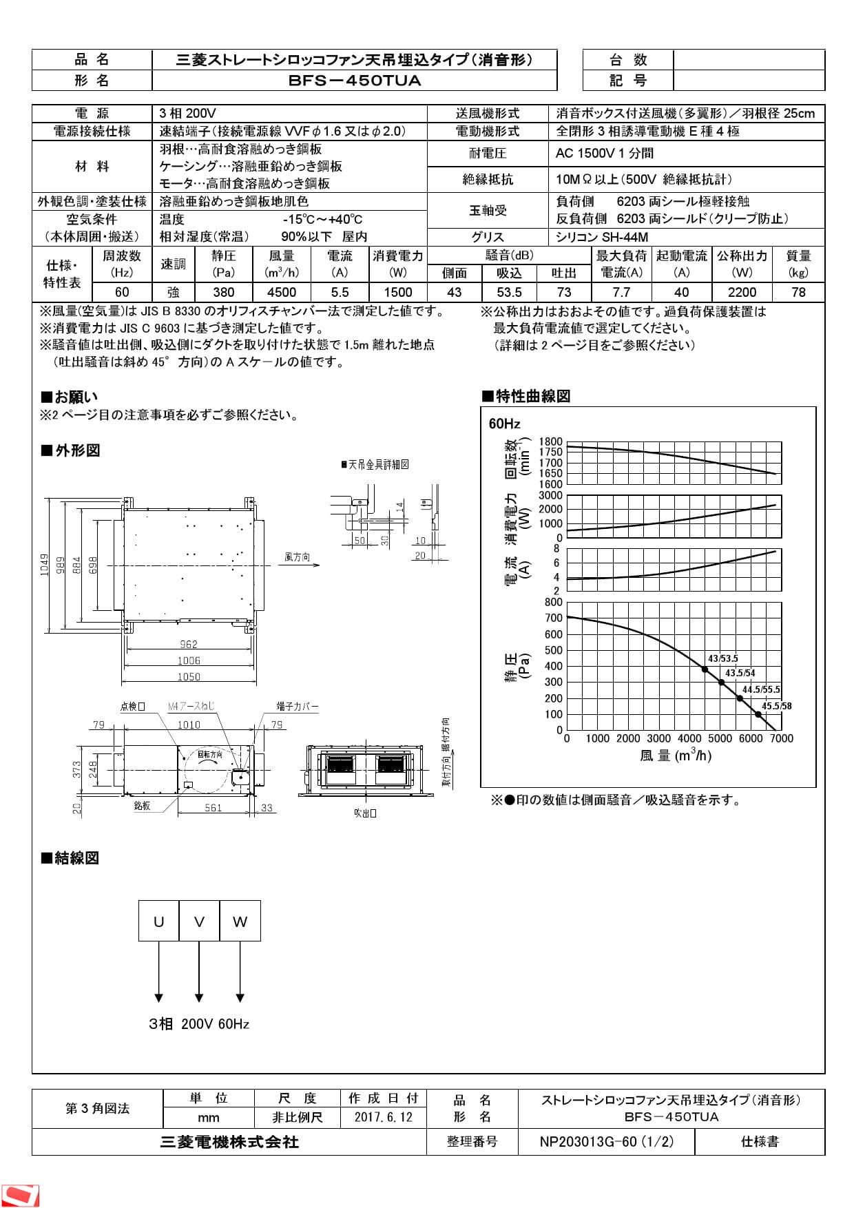 三菱 ###三菱 換気扇【BFS-150TXA2】空調用送風機 ストレートシロッコ