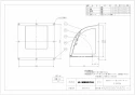 三菱電機 P-20CVD5 取扱説明書 施工説明書 納入仕様図 標準換気扇用システム部材 ウェザーカバー 納入仕様図1