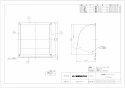 三菱電機 P-25CV6 取扱説明書 施工説明書 納入仕様図 標準換気扇用システム部材 ウェザーカバー 納入仕様図1