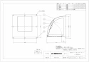 三菱電機 P-30CVDK4 取扱説明書 施工説明書 納入仕様図 標準換気扇用システム部材 ウェザーカバー 納入仕様図1