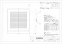 三菱電機 P-315GB3-C ダクト用換気扇専用グリル 納入仕様図 ダクト用換気扇専用グリル 納入仕様図1