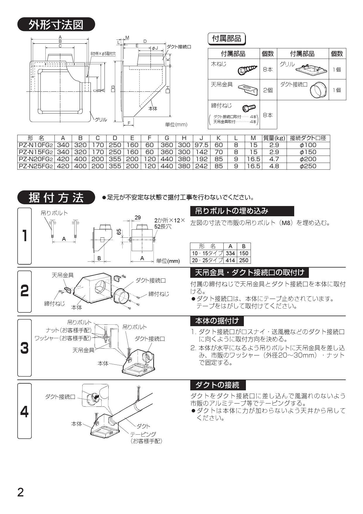 50％OFF】 PZ-N20FG2 三菱電機 MITSUBISHI 換気扇用部材 業務用ロスナイ 新着 【新品】 住宅設備 消音形 給排気グリル -  換気扇 - hlt.no