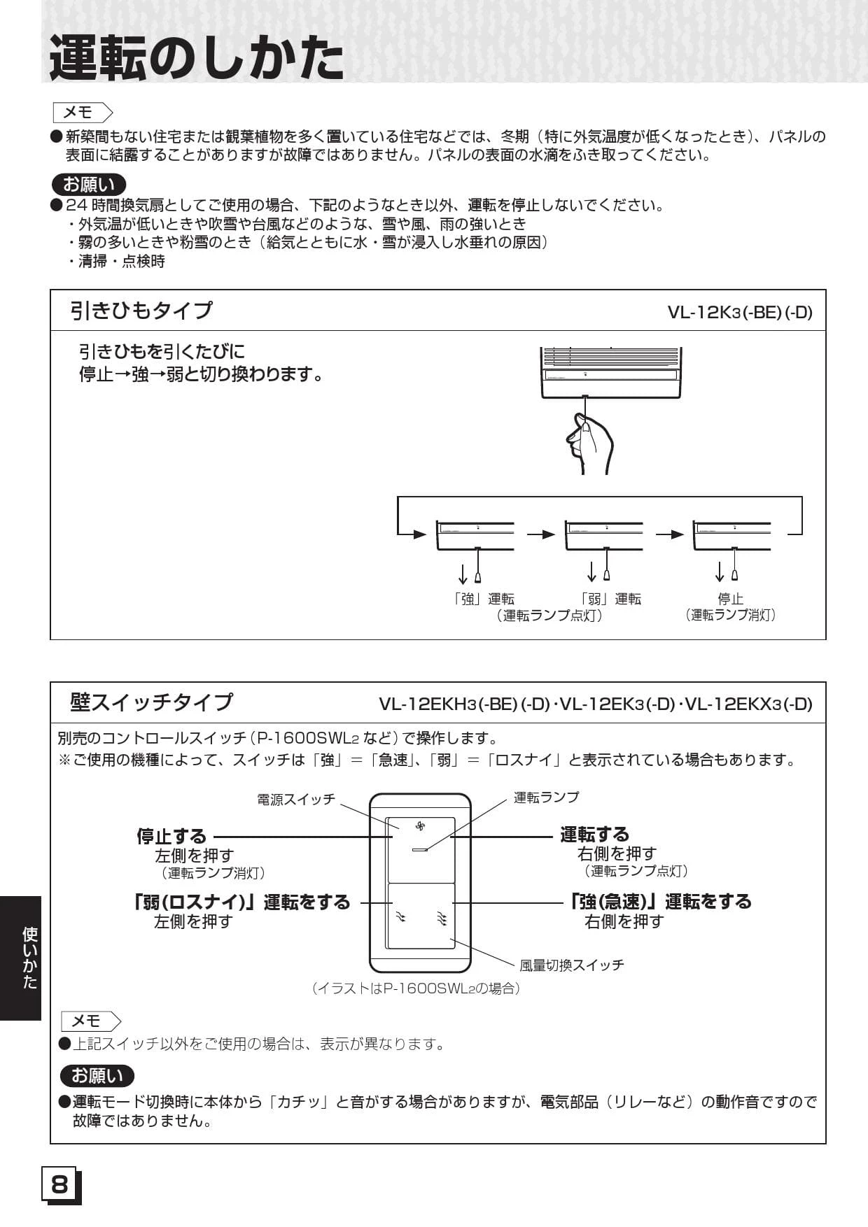 三菱電機 VL-12EK3-D 取扱説明書 施工説明書 納入仕様図|三菱電機 住宅 