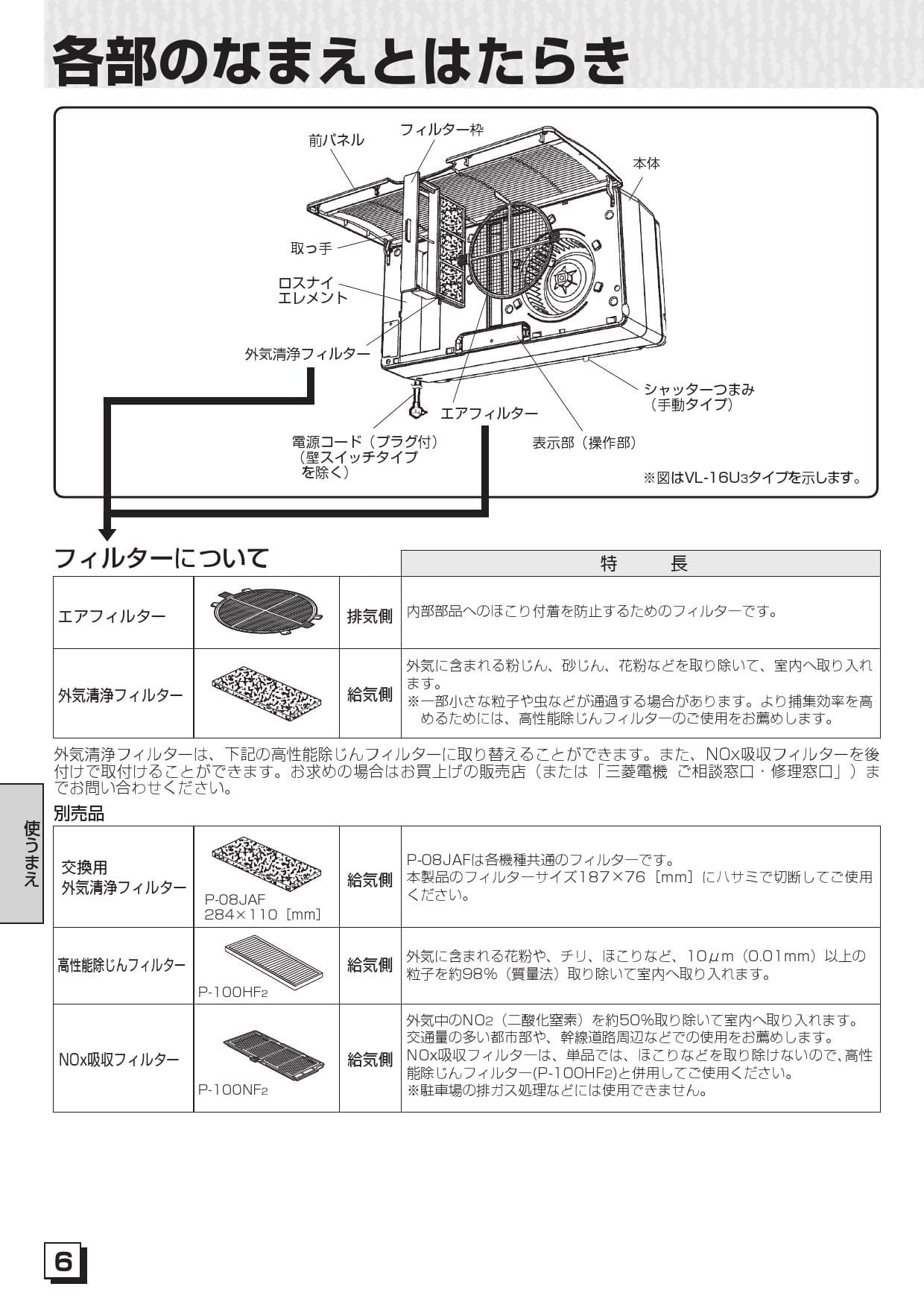 VL-12K3-D 三菱電機 換気扇 ロスナイ 寒冷地仕様 ロスナイ換気
