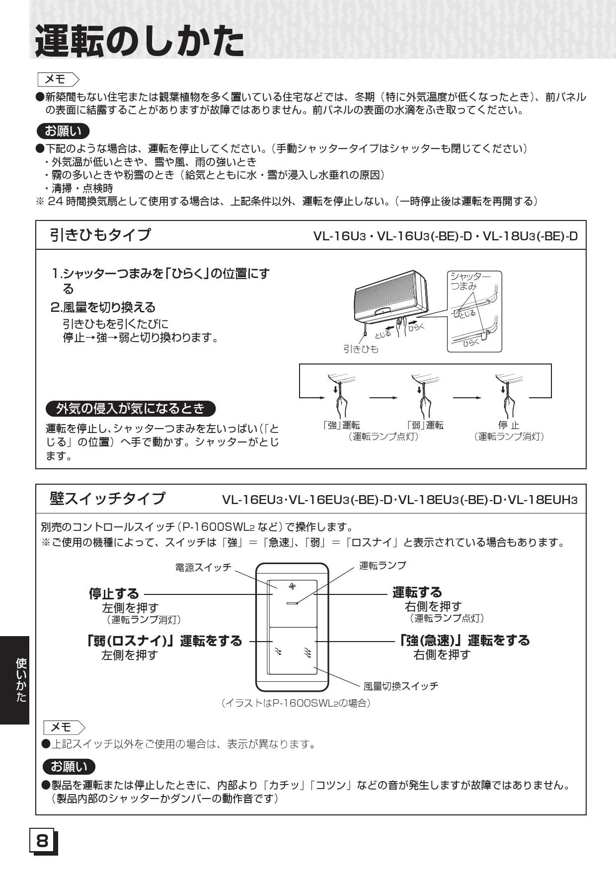 三菱電機 VL-18EU3-D取扱説明書 施工説明書 納入仕様図 | 通販 プロ