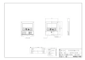 ノーリツ RC-4027M 施工説明書 納入仕様図 台所リモコン（換気スイッチ付） 納入仕様図1