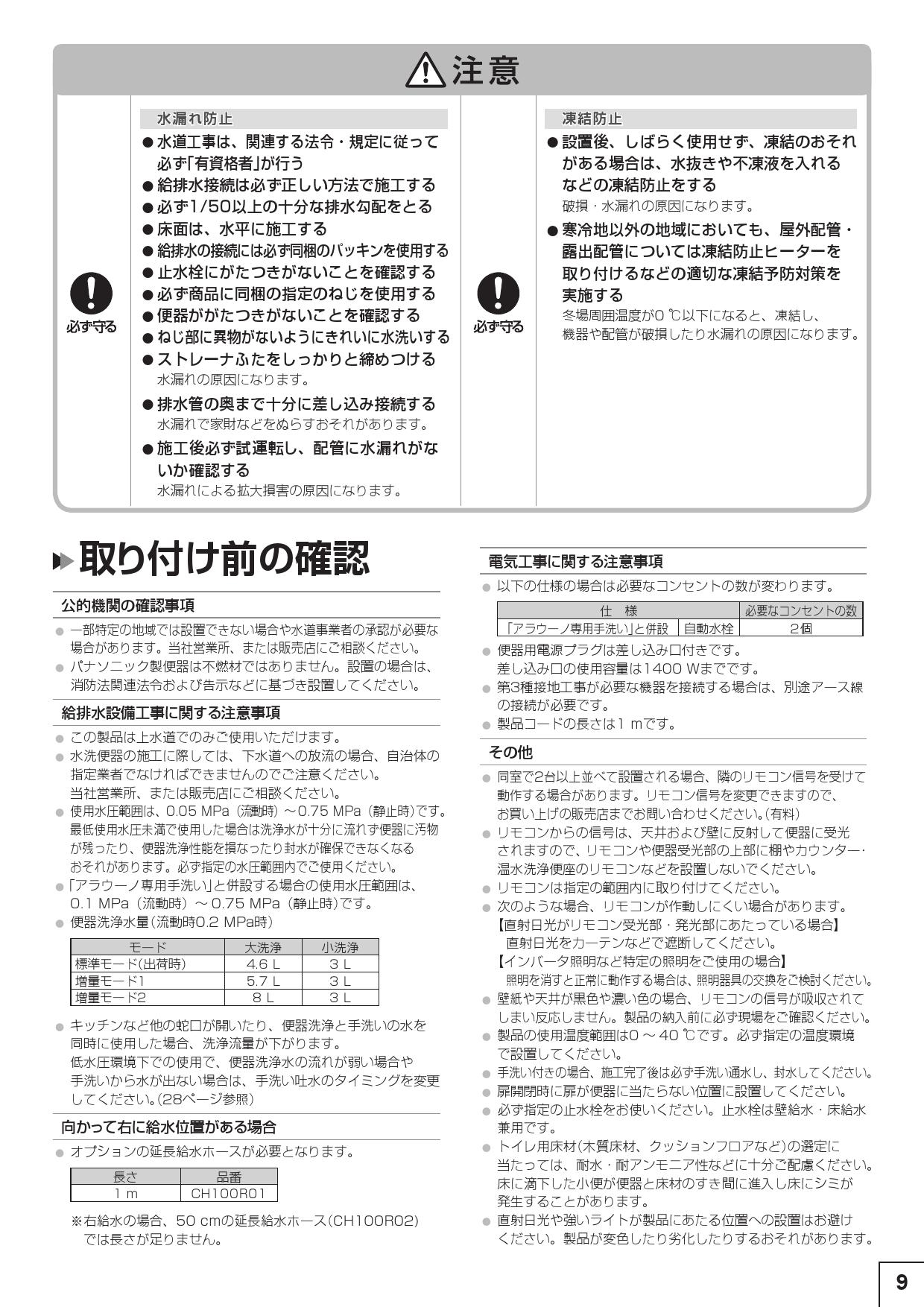 パナソニック XCH3018ZWS取扱説明書 商品図面 施工説明書 | 通販 プロストア ダイレクト