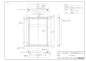 リンナイ UOP-G030A-E 商品図面 施工説明書 扉内設置用取付BOX 商品図面1