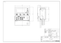 リンナイ MC-240VC 取扱説明書 商品図面 施工説明書 器具仕様書 台所リモコン 商品図面1