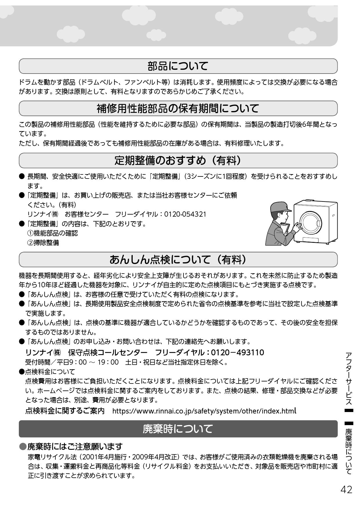 市場 リンナイ ガス衣類乾燥機用排湿管セット