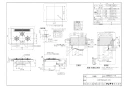 リンナイ RHB71W22E2VC-STW 13A 取扱説明書 商品図面 施工説明書 器具仕様書 グリル付ガスビルトインコンロ デリシア AC100Vタイプ 商品図面1