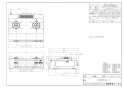 リンナイ RT66WH1RG-BAR 13A 取扱説明書 商品図面 器具仕様書 ガステーブルコンロ ラクシエファイン 商品図面1