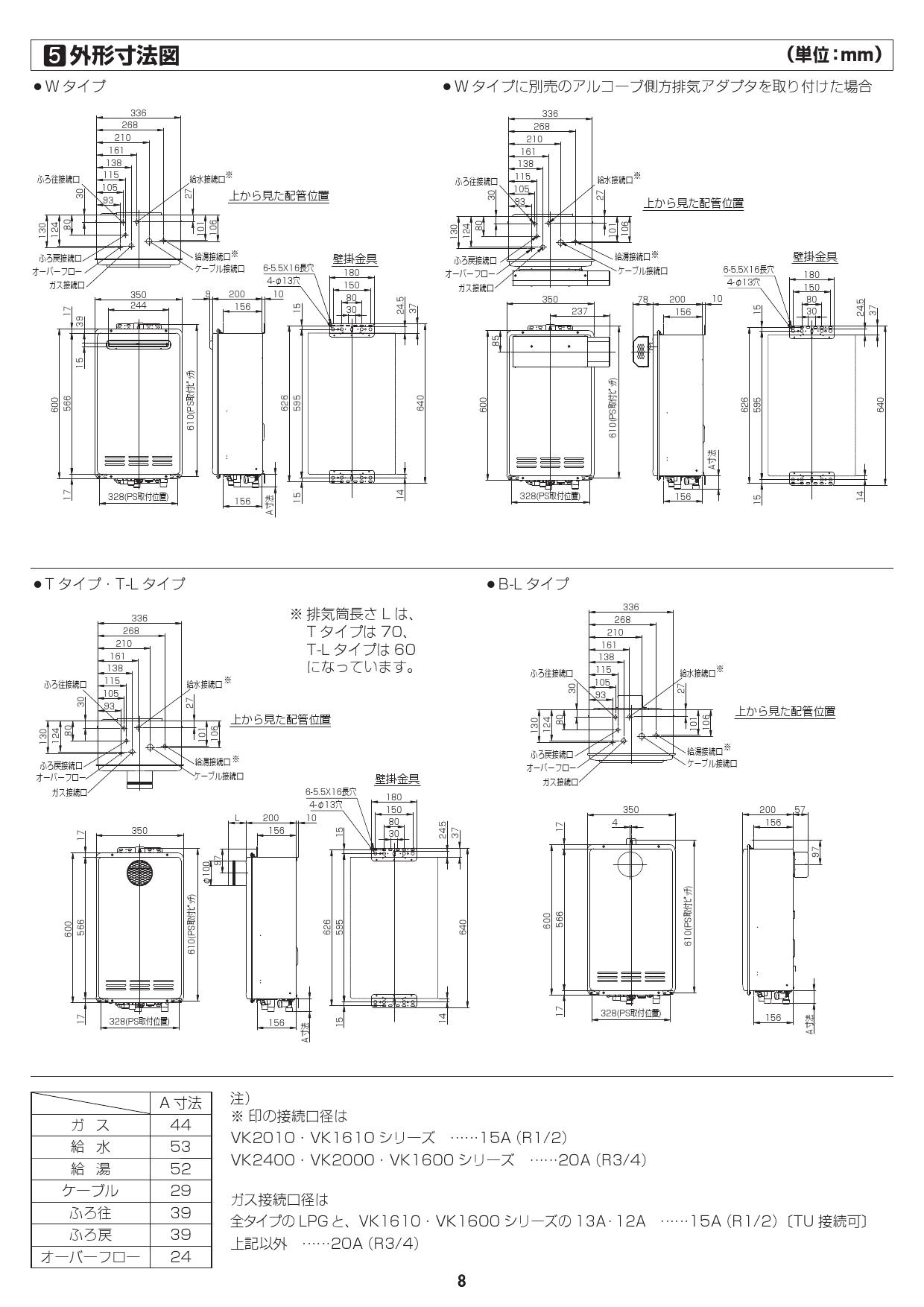 リンナイ ガス給湯器 20号 リンナイ RUF-VK2010SABOX-B 13A RUF-VK