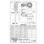 SANEI B98-AU3 商品図面 シングル混合栓用分岐アダプター 商品図面1