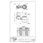 SANEI B98-A 商品図面 シングル混合栓用分岐アダプター 商品図面1