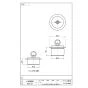 SANEI H20-40 商品図面 ゴム栓付風呂栓 商品図面1