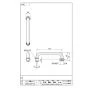 SANEI PA20S-60X-16 商品図面 シャワー横形パイプ 商品図面1