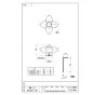 SANEI PR2102F-1-B 商品図面 陶器ハンドル 商品図面1