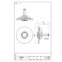 SANEI PR720 商品図面 バス内締化粧蓋 商品図面1