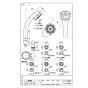 SANEI PS309-CTA-WW 商品図面 低水圧対応ボディケアシャワーセット 商品図面1