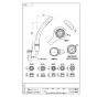SANEI PS3963-CTA-MW 商品図面 節水シャワーセット（シャモジー） 商品図面1