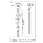 SANEI PT171-861-3 商品図面 風呂水給水ホース 商品図面1