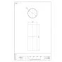 SANEI PT40-0 商品図面 バス接続パイプ 商品図面1