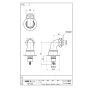 SANEI PY12-40X 商品図面 洗濯機用Ｌ型ニップル 商品図面1