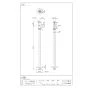 SANEI V2161S-D-13 商品図面 ストレート形止水栓[共用形] 商品図面1