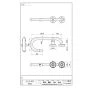 SANEI W584 商品図面 カウンター手すり 商品図面1