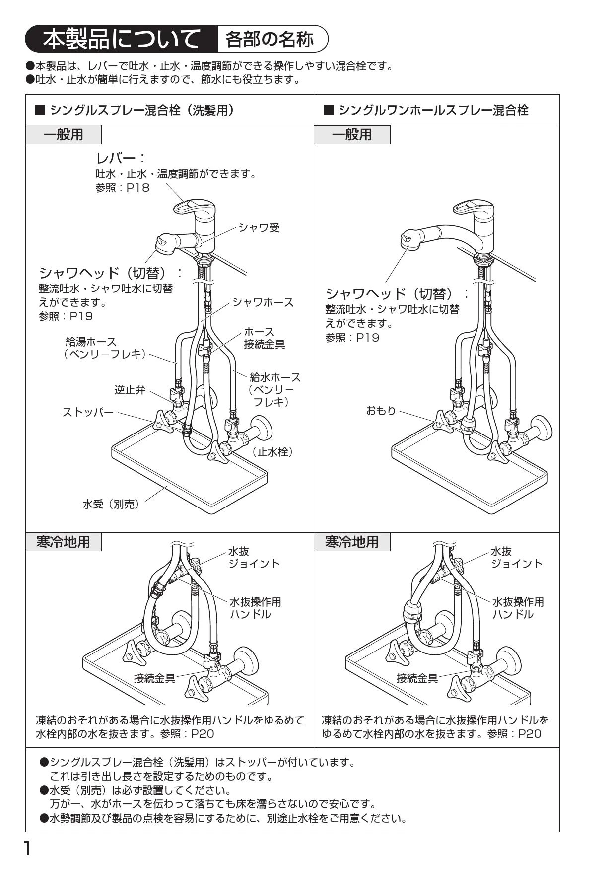 SANEI K8760JV-13 取扱説明書 商品図面|SANEI ワンホールデッキタイプ混合栓・切替シャワー混合栓の通販はプロストア ダイレクト