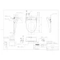 TOTO CS232BP+SH232BA+TCF6553AK ピュアレストQR+ウォシュレットS2Aセット 取扱説明書 商品図面 施工説明書 分解図 ピュアレストQR+ウォシュレットS2Aセット 商品図面1