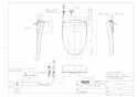 TOTO EWCS440-52AM 取扱説明書 商品図面 施工説明書 ウォシュレット付補高便座 アプリコットF1A 商品図面1