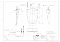 TOTO EWCS441S-51AK 取扱説明書 商品図面 施工説明書 分解図 ウォシュレット付補高便座 アプリコットF2A 商品図面1