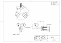 TOTO EWT11BC35R#WS 商品図面 分解図 フリースタイル手すり 入隅コーナーブラケット Φ35 商品図面1