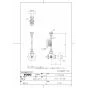 TOTO LSC722AAPND 取扱説明書 商品図面 施工説明書 分解図 ベッセル式洗面器・立水栓セット 商品図面1