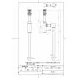 TOTO LSG704BASNW 取扱説明書 商品図面 分解図 ベッセル式洗面器・自動水栓セット 商品図面1