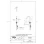 TOTO MLRA50B#NW1+TLE26SS1A+M356W+MX60014 取扱説明書 商品図面 施工説明書 分解図 カウンター一体形洗面器 MLRA50B+TLE26SS1Aセット 商品図面1