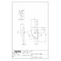 TOTO MLRB32BAL#NW1 取扱説明書 商品図面 カウンター一体形コーナー洗面器(樹脂製) 商品図面1