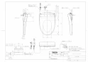 TOTO TCF4724AK ウォシュレット アプリコット F2A取扱説明書 商品図面 施工説明書 ウォシュレット アプリコット F2A 商品図面1