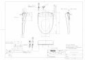 TOTO TCF4734AF ウォシュレット アプリコット F3A取扱説明書 商品図面 施工説明書 ウォシュレット アプリコット F3A 商品図面1