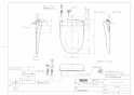 TOTO TCF4734AF ウォシュレット アプリコット F3A取扱説明書 商品図面 施工説明書 ウォシュレット アプリコット F3A 商品図面1