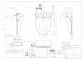 TOTO TCF5013#NW1 取扱説明書 商品図面 施工説明書 ホテル向け ウォシュレットHX1 商品図面1